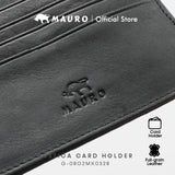 MAURO Rustica Card Holder Exclusive Genuine Original Soft Leather 08O2MX0328