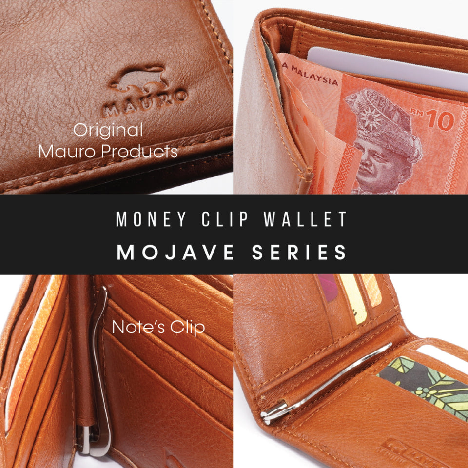 MAURO Classic Series Men's Genuine Leather Wallet Dompet Kulit Lelaki 08J4DP001A