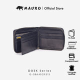 MAURO Serge Series Men's Genuine Leather Zip Wallet Dompet Kulit Lelaki 08A4SC9313
