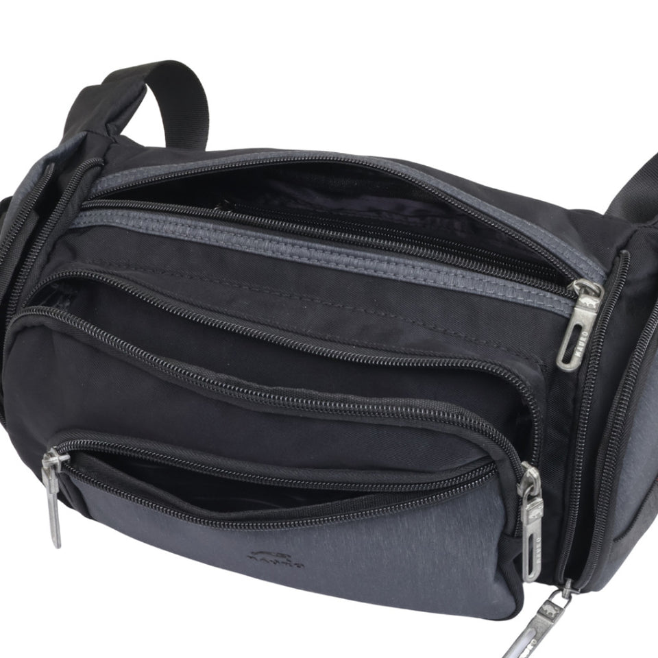 Mauro OFFER Men Oxford Fabric Waterproof and Scratchproof Waist Bag with Adjustable Waist Strap 3 Design