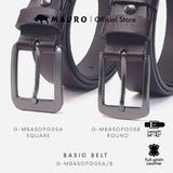 MAURO OFFER 🛒 Mens Leather Belt Tali Pinggang Lelaki 100% Kulit Original  男士皮带