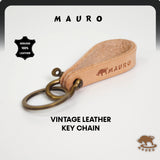 MAURO Vintage Leather Key Chain & Key Holder Rantai Kunci Kulit & Pemegang Kunci 皮革钥匙扣和钥匙扣