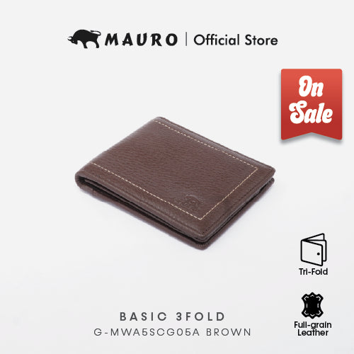 MAURO OFFER Men Leather Wallet Man Dompet Kulit Asli Tulen Wallet Lelaki Dompet Lelaki Kulit Original G-MWA5SCG05A