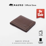 MAURO OFFER Men Leather Wallet Man Dompet Kulit Asli Tulen Wallet Lelaki Dompet Lelaki Kulit Original G-MWA5SCG05A
