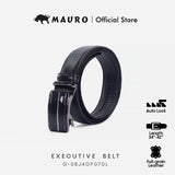 Mauro Men Cow Hide Genuine Leather Adjustable Auto Buckle Long Belt for Plus Size G-08J4DP070L