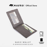 MAURO OFFER Men Leather Wallet Man Men Wallet Leather Original Dompet Kulit Asli Lelaki Dompet Lelaki G-MWA5SCG08B BLACK