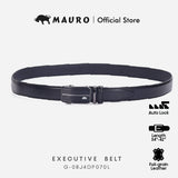 Mauro Men Cow Hide Genuine Leather Adjustable Auto Buckle Long Belt for Plus Size G-08J4DP070L