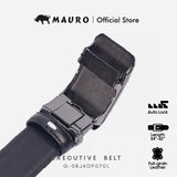 Mauro Men Cow Hide Genuine Leather Adjustable Auto Buckle Long Belt for Plus Size G-08J4DP070L
