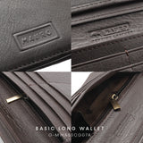 MAURO OFFER Genuine Men's Leather Long Wallet for Man Wallet Dompet Panjang Lelaki Dompet Lelaki Tinggi G-MWA5SCG07A