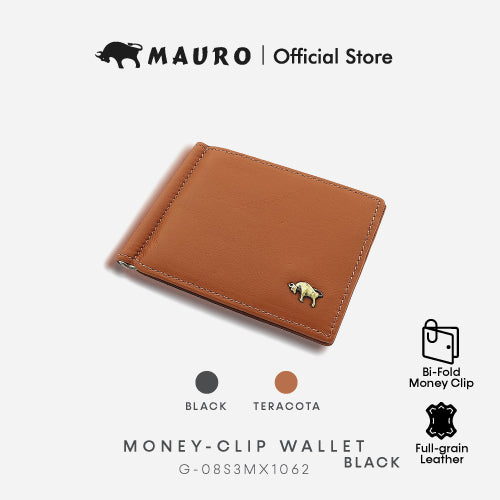 Mauro Genuine Leather Slim Money Clip Wallet