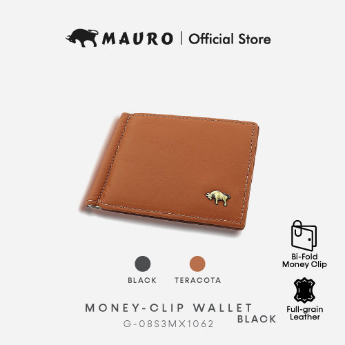 Mauro Genuine Leather Slim Money Clip Wallet