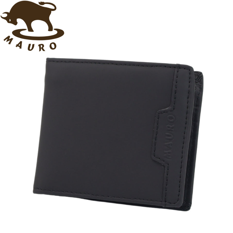 Mauro Genuine Leather Men Bi Fold Multi Compartment Wallet with RFID Protection