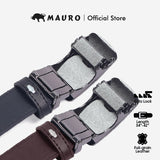 Mauro Men Cow Hide Genuine Leather Adjustable Auto Buckle Belt G-08J4TP0013