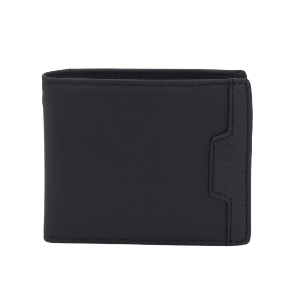 Mauro Genuine Leather Men Bi Fold Multi Compartment Wallet with RFID Protection