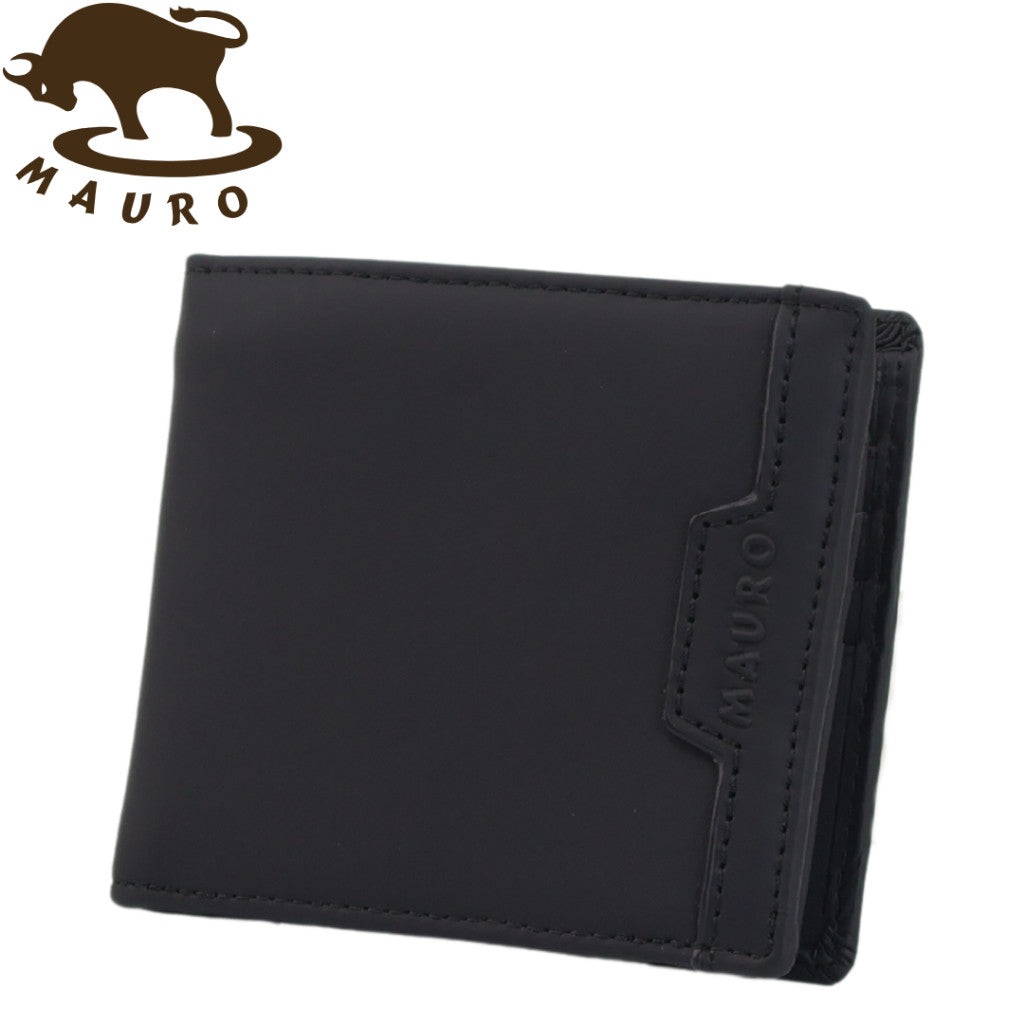 Mauro Genuine Leather Men Tri Fold Multi Compartment Wallet with RFID Protection