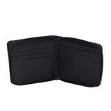 Mauro Men Genuine Leather Men Tri Fold Zipper Multi Compartment Wallet with RFID Protection