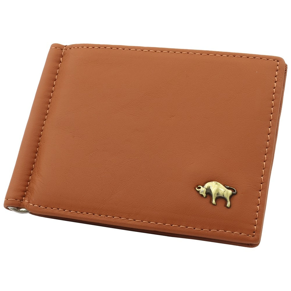 Mauro Genuine Leather Slim Money Clip Wallet