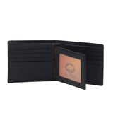 Mauro Genuine Leather Men Tri Fold Multi Compartment Wallet with RFID Protection