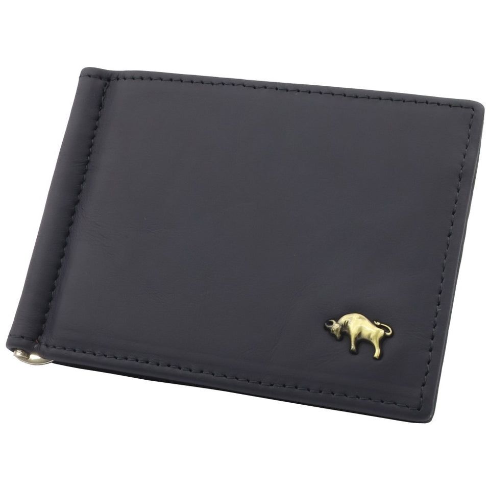 Mauro Genuine Leather Slim Money Clip Wallet