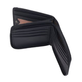 Mauro Men Genuine Leather Men Tri Fold Zipper Multi Compartment Wallet with RFID Protection