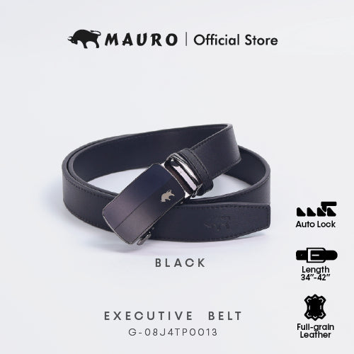 Mauro Men Cow Hide Genuine Leather Adjustable Auto Buckle Belt G-08J4TP0013