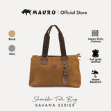 MAURO Shoulder Bag Vintage Canvas Bag Beg Galas Retro Kulit Canvas Beg Kerja Stylish Beg