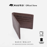 MAURO OFFER Men Leather Wallet Man Men Wallet Leather Original Dompet Kulit Asli Lelaki Dompet Lelaki G-MWA5SCG05B BROWN