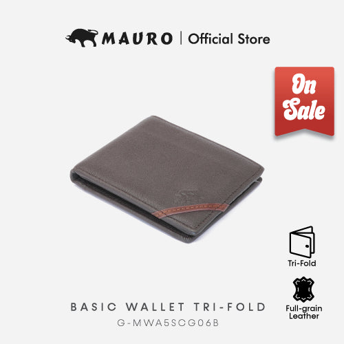 MAURO OFFER Men Leather Wallet Man Dompet Kulit Asli Tulen Wallet Lelaki Dompet Lelaki Kulit Original G-MWA5SCG06B