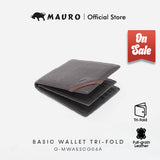 MAURO OFFER Men Leather Wallet Man Dompet Kulit Asli Tulen Wallet Lelaki Dompet Lelaki Kulit Original G-MWA5SCG06A