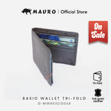 MAURO OFFER Men Leather Wallet Man Dompet Kulit Asli Tulen Wallet Lelaki Dompet Lelaki Kulit Original G-MWA5SCG06B