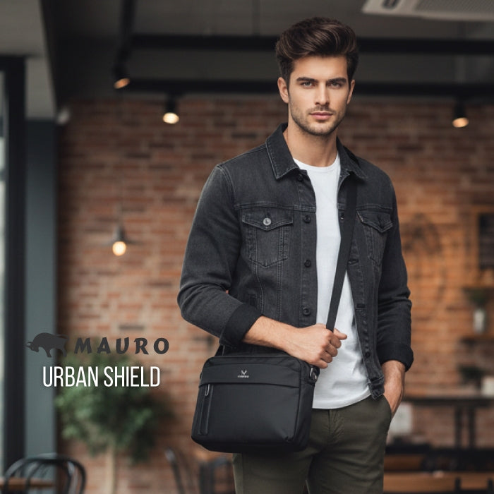 MAURO Nylon Durable Shoulder Bag Water Resistant Scratch Resistant Stylish Light Weight Sling Bag G-MCS4SY4033
