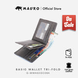 MAURO OFFER Men Leather Wallet Man Dompet Kulit Asli Tulen Wallet Lelaki Dompet Lelaki Kulit Original  G-MWA5SGC08A