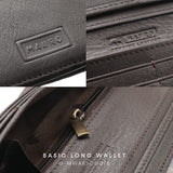 MAURO OFFER Genuine Men's Leather Long Wallet for Man Wallet Dompet Panjang Lelaki Dompet Lelaki Tinggi G-MWA5SCG07B