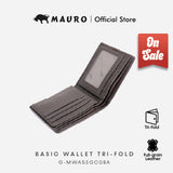 MAURO OFFER Men Leather Wallet Man Dompet Kulit Asli Tulen Wallet Lelaki Dompet Lelaki Kulit Original  G-MWA5SGC08A