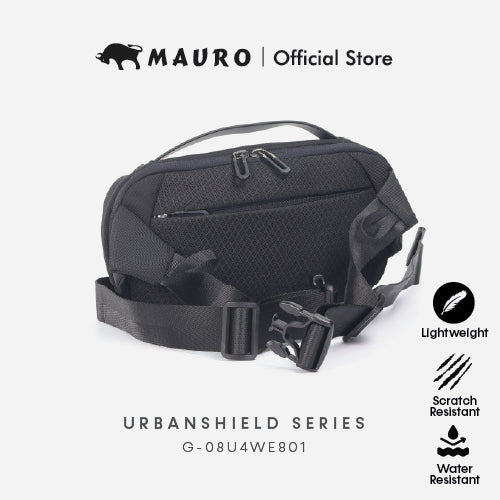 MAURO Nylon Durable Waist Bag Water Resistant Scratch Resistant Pouch Bag Stylish Light Weight Sling Bag G-08U4WE801