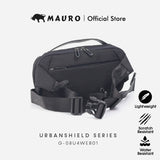 MAURO Nylon Durable Waist Bag Water Resistant Scratch Resistant Pouch Bag Stylish Light Weight Sling Bag G-08U4WE801