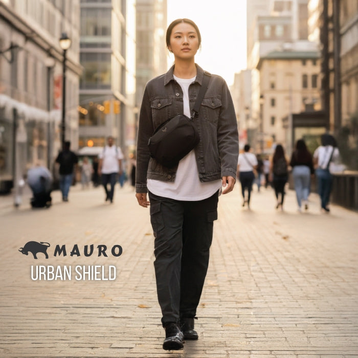 MAURO Nylon Durable Shoulder Bag Water Resistant Scratch Resistant Stylish Light Weight Sling Bag G-08U4WE803