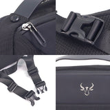 MAURO Nylon Durable Waist Bag Water Resistant Scratch Resistant Pouch Bag Stylish Light Weight Sling Bag G-08U4WE801