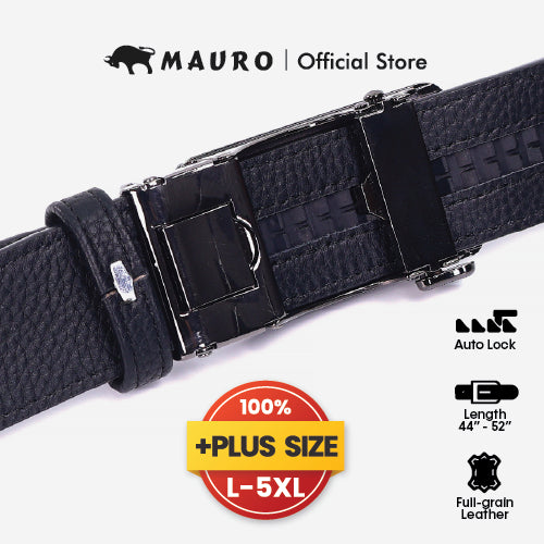 Mauro Plus Size Leather Belt 5XL – Adjustable, Wide, Comfortable Fit | Tali Pinggang Saiz Besar Kulit Lelaki Plus Size
