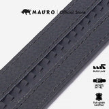 Mauro 100% Pure Leather Men's Belt Auto Buckle, Man Leather Belt Tali Pinggang Lelaki Kulit Asli Tahan Lasak
