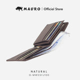 MAURO Men Leather Wallet 3 Fold Wallet Lightweight 100% Leather Dompet Lelaki Kulit Original Kulit Lembu G-MWE5FJ100