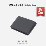 Mauro Slim Men's Bi-Fold Wallet - Genuine Leather, 9 Card Slots, Double Pockets Dompet Lelaki Kulit Asli G-MWE5FJ104