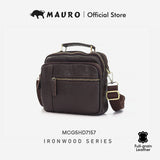 Mauro Men Genuine Leather Multi-Compartment Sling Bag