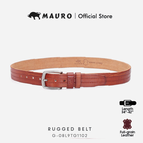 Mauro Genuine Leather Men Needle Buckle Belt G-08L9TG1102