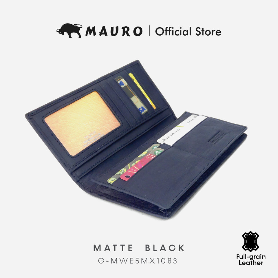 MAURO 𝑹𝑭𝑰𝑫🔐 Long Wallet for Man and Woman Genuine Leather Wallet Dompet Panjang Kulit Asli Lelaki Perempuan