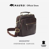 Mauro Men Genuine Leather Multi-Compartment Sling Bag