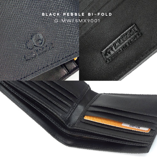 Mauro Genuine Leather Bi Fold Compact Wallet with RFID Block Protection