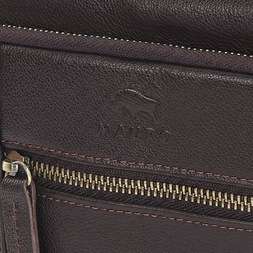 Mauro Men Genuine Leather Multi-Compartment Sling Bag
