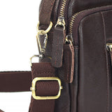 Mauro Men Genuine Leather Multi-Compartment Sling Bag