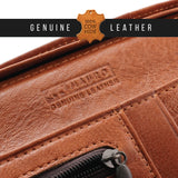 MAURO Tradesman Trifold Series Men's Genuine Leather Wallet Dompet Kulit Lelaki 08J4DP797A